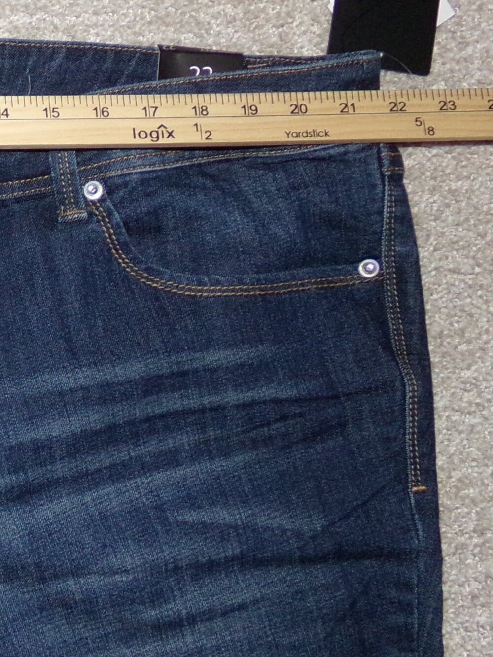 BABY PHAT SKINNY JEANS SZ 22 Y2K - Picture 6 of 6